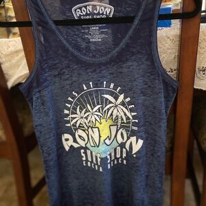 Ron Jon Surf Shop Blue Tank Top
